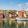Panoramablick auf die Altstadt und den Hafen von Porto-Vecchio Panoramablick auf die Altstadt und den Hafen von Porto-Vecchio